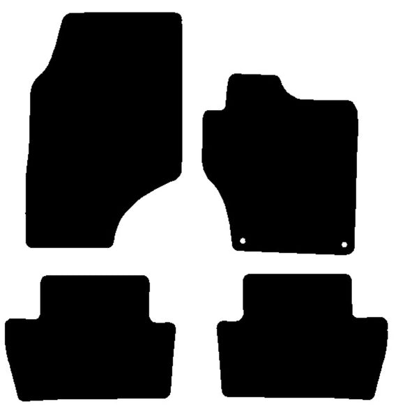 Citroen C4 2010-2020 Black Premium Carpet Tailored Car Mats NV HITECH