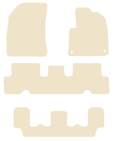 Citroen C4 Grand Picasso 2013-2018 Beige Luxury Velour Tailored Car Mats NV HITECH