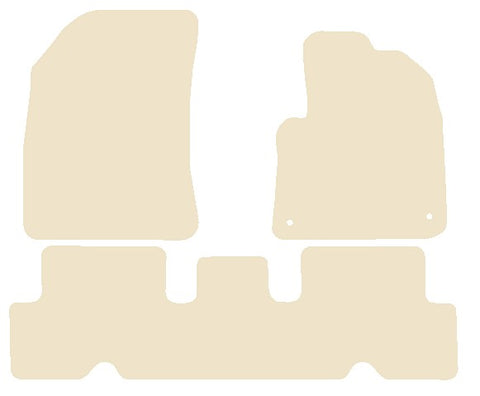 Citroen C4 Spacetourer 5 Seater 2018 onwards Beige Luxury Velour Tailored Car Mats NV HITECH