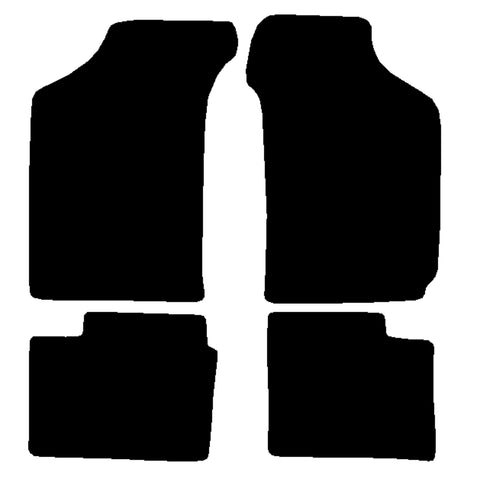 Daihatsu Charade 1993-2002 Black Luxury Velour Tailored Car Mats NV HITECH