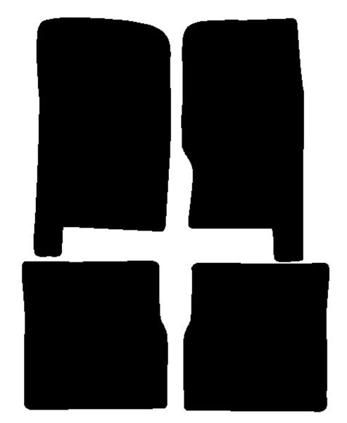 Daihatsu PRurtrak 1987-2000 Black Premium Carpet Tailored Car Mats NV HITECH