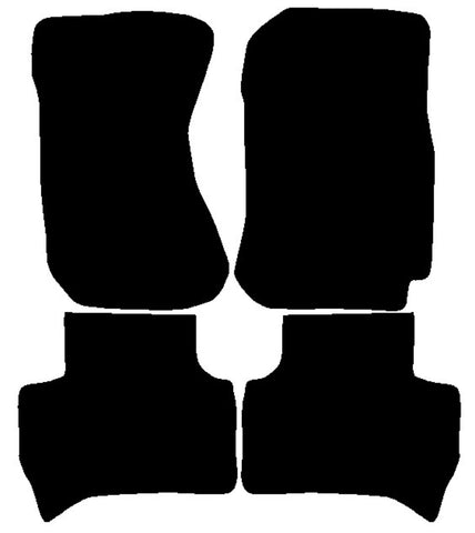 Daihatsu Terios 1997-2006 Black Luxury Velour Tailored Car Mats NV HITECH