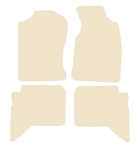 Daihatsu Terios 2006-2010 Beige Luxury Velour Tailored Car Mats NV HITECH