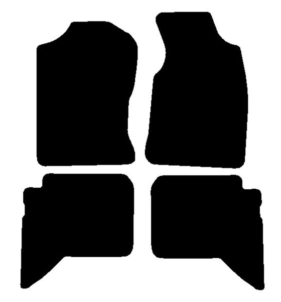 Daihatsu Terios 2006-2010 Black Luxury Velour Tailored Car Mats NV HITECH
