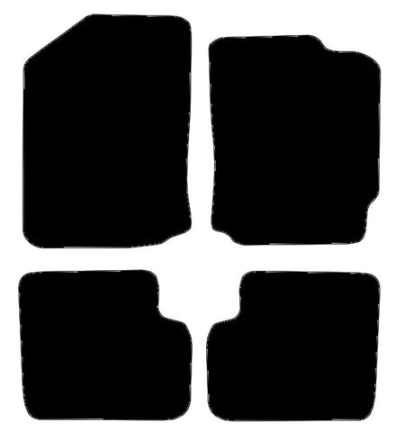 Daihatsu Sirion 2005-2010 Black Luxury Velour Tailored Car Mats NV HITECH