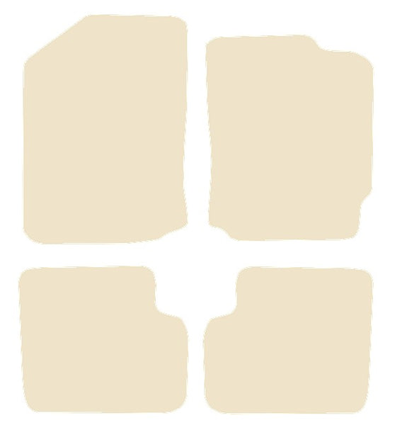 Daihatsu Sirion 2005-2010 Beige Luxury Velour Tailored Car Mats NV HITECH