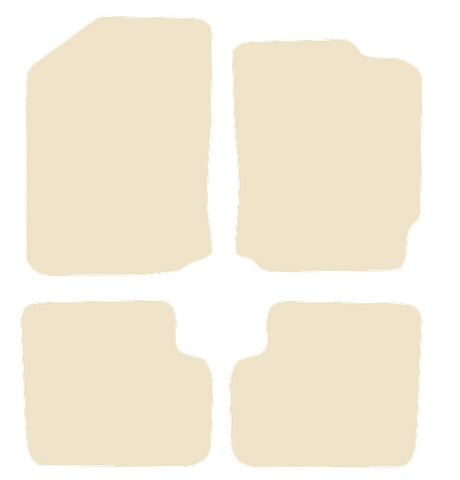 Daihatsu Sirion 2005-2010 Beige Luxury Velour Tailored Car Mats NV HITECH