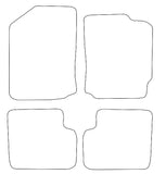 Daihatsu Sirion 2005-2010 Tailored VS Rubber Car Mats
