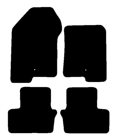 Dodge Caliber 2006-2009 Black Luxury Velour Tailored Car Mats NV HITECH