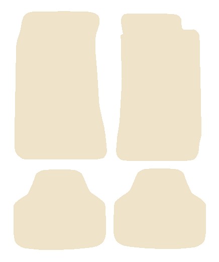Nissan Datsun 280ZX 1978-1983 Beige Luxury Velour Tailored Car Mats NV HITECH