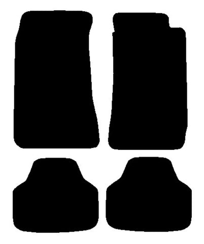 Nissan Datsun 280ZX 1978-1983 Black Luxury Velour Tailored Car Mats NV HITECH
