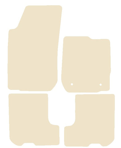 Dacia Sandero 2012-2020 Beige Luxury Velour Tailored Car Mats NV HITECH