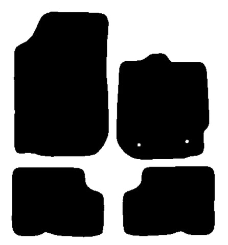 Dacia Duster 2010-2017 Black Premium Carpet Tailored Car Mats NV HITECH