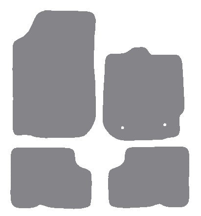 Dacia Duster 2010-2017 Grey Premium Carpet Tailored Car Mats NV HITECH