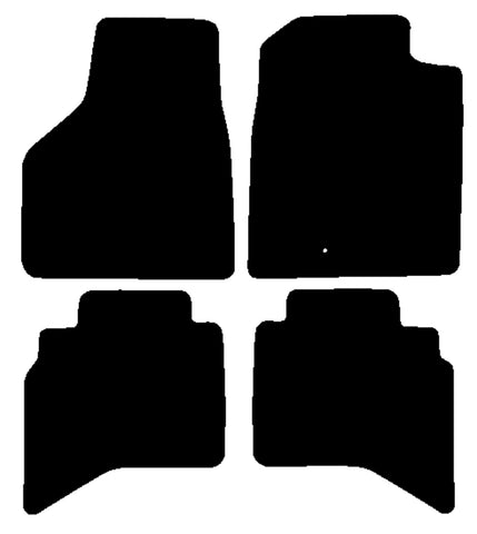 Dodge RAM SRT-10 2004-2006 Black Luxury Velour Tailored Car Mats NV HITECH