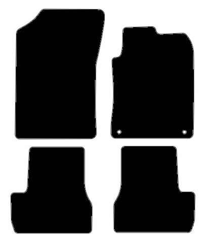 DS 3 2016 onwards Black Premium Carpet Tailored Car Mats NV HITECH