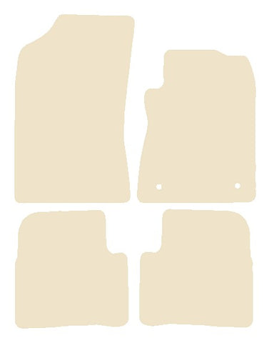 DS 3 2016 onwards Beige Luxury Velour Tailored Car Mats NV HITECH