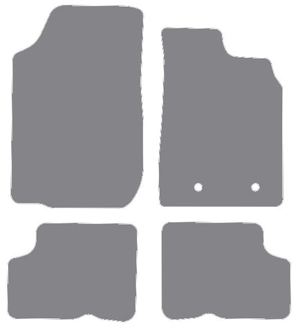 Dacia Duster 2nd generation 2018 onwards Grey Premium Carpet Tailored Car Mats NV HITECH