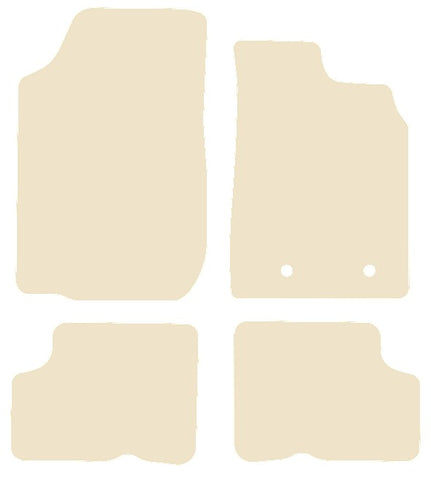 Dacia Duster 2nd generation 2018 onwards Beige Luxury Velour Tailored Car Mats NV HITECH