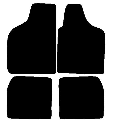 Fiat Uno 1985-1994 Black Luxury Velour Tailored Car Mats NV HITECH