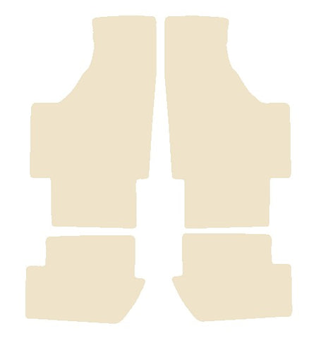 Fiat 126 1977-1992 Beige Luxury Velour Tailored Car Mats NV HITECH