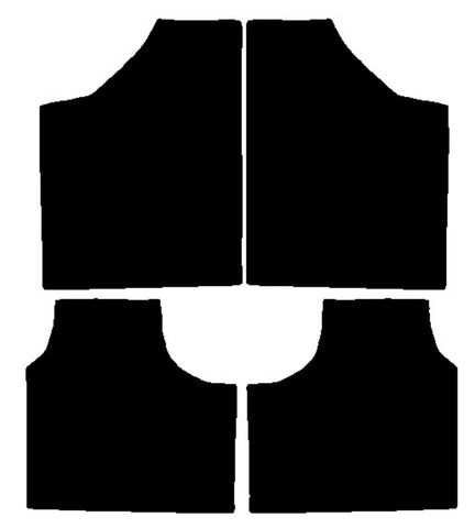 Ford Cortina Mk1 / Cortina Mk2 1962-1970 Black Luxury Velour Tailored Car Mats NV HITECH