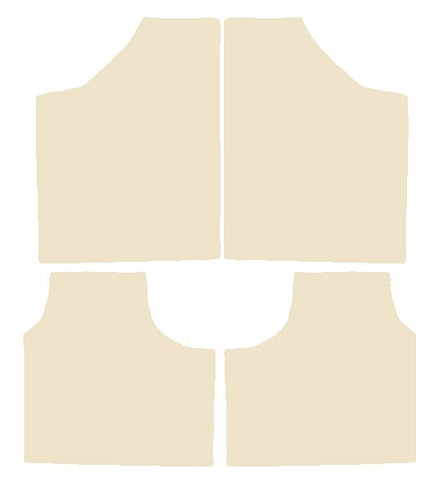 Ford Cortina Mk1 / Cortina Mk2 1962-1970 Beige Luxury Velour Tailored Car Mats NV HITECH
