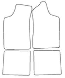 Ford Escort Manual Mk1 / Mk2 1968-1980 Tailored VS Rubber Car Mats