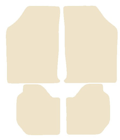 Ford Escort Mk3 / Escort Mk4 1980-1991 Beige Luxury Velour Tailored Car Mats NV HITECH