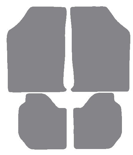 Ford Escort Mk3 / Escort Mk4 1980-1991 Grey Premium Carpet Tailored Car Mats NV HITECH