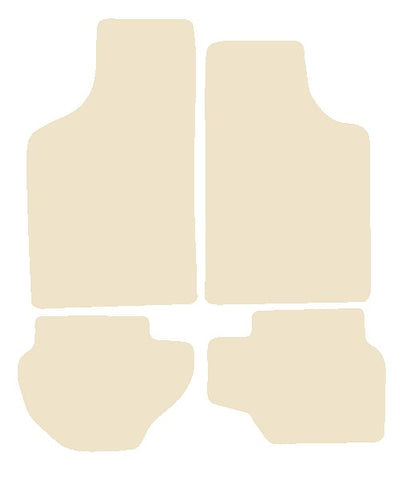 Ford Fiesta Mk1 / Mk2 1976-1989 Beige Luxury Velour Tailored Car Mats NV HITECH