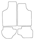 Ford Fiesta Mk1 / Mk2 1976-1989 Tailored VS Rubber Car Mats