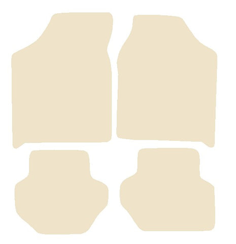 Ford Fiesta Mk3 1990-1993 Beige Luxury Velour Tailored Car Mats NV HITECH