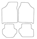 Ford Fiesta Mk3 1990-1993 Tailored VS Rubber Car Mats