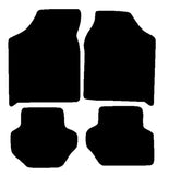 Ford Fiesta Mk3 1990-1993 Black Luxury Velour Tailored Car Mats NV HITECH