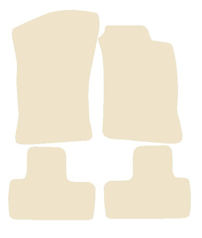 Fiat Coupe 1994-2000 Beige Luxury Velour Tailored Car Mats NV HITECH