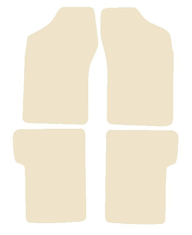 Fiat Cinquecento 1993-1998 Beige Luxury Velour Tailored Car Mats NV HITECH