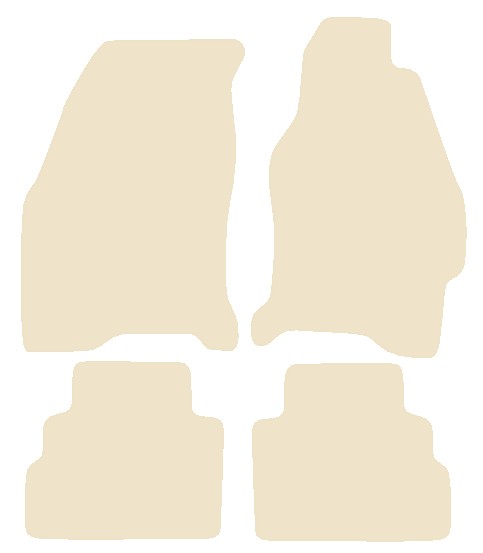 Ford Mondeo 1992-2000 Beige Luxury Velour Tailored Car Mats NV HITECH