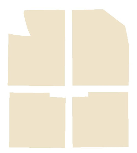 Fiat Strada 1984-1989 Beige Luxury Velour Tailored Car Mats NV HITECH