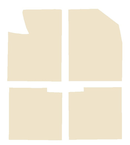 Fiat Strada 1984-1989 Beige Luxury Velour Tailored Car Mats NV HITECH