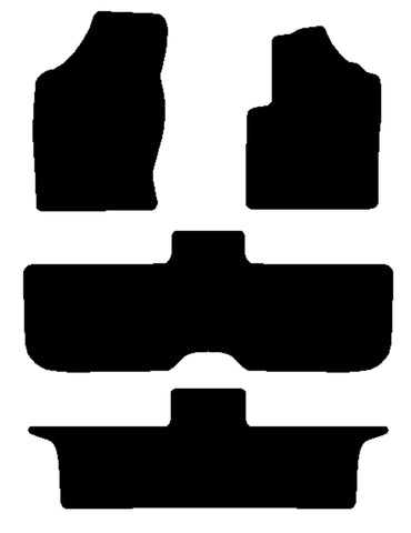 Ford Galaxy Mk1 / Mk2 (MPV) 1995-2006 Black Tailored Carpet Car Mats NV HITECH