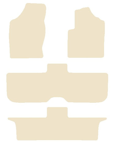 Ford Galaxy Mk1 / Mk2 (MPV) 1995-2006 Beige Luxury Velour Tailored Car Mats NV HITECH