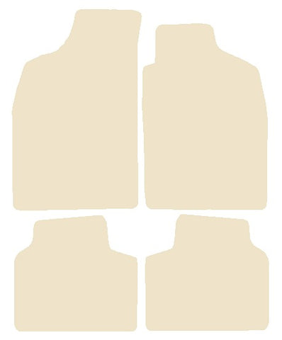 Fiat Punto Cabrio 1996-2000 Beige Luxury Velour Tailored Car Mats NV HITECH