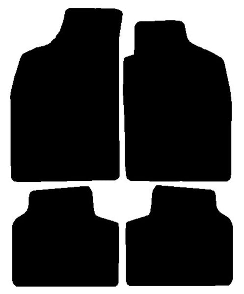 Fiat Punto Cabrio 1996-2000 Black Premium Carpet Tailored Car Mats NV HITECH
