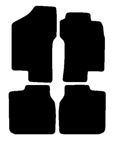 Fiat Bravo 1995-2001 Black Luxury Velour Tailored Car Mats NV HITECH