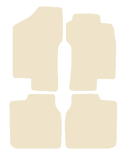 Fiat Bravo 1995-2001 Beige Luxury Velour Tailored Car Mats NV HITECH
