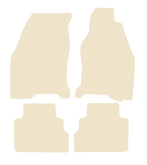 Ford Cougar 1998-2002 Beige Luxury Velour Tailored Car Mats NV HITECH