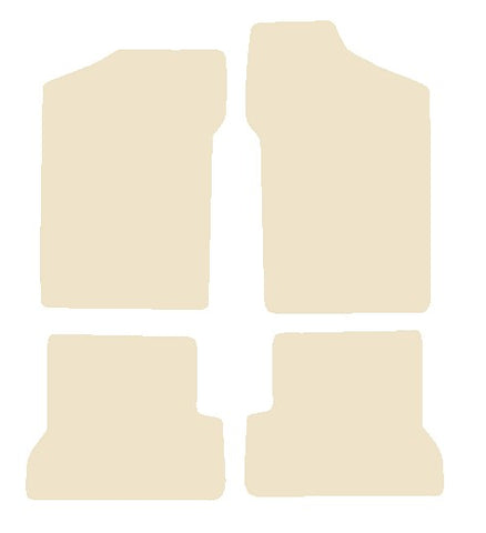 Fiat Siecento 1998-2003 Beige Luxury Velour Tailored Car Mats NV HITECH