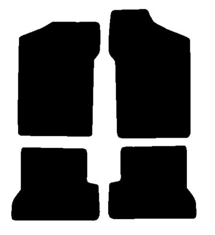 Fiat Siecento 1998-2003 Black Premium Carpet Tailored Car Mats NV HITECH