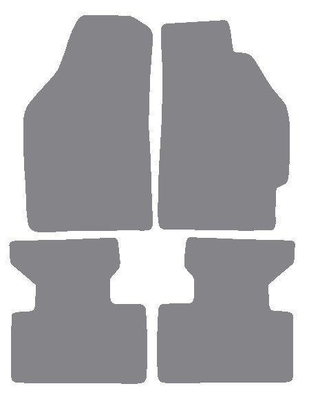 Fiat Punto 1999-2006 Grey Premium Carpet Tailored Car Mats NV HITECH